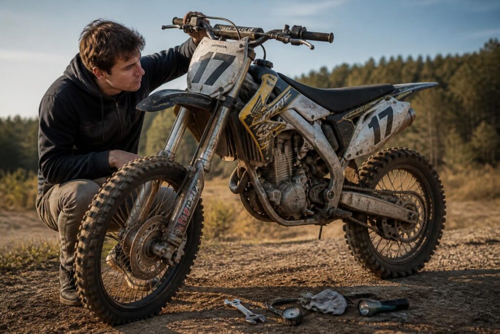 découvrez les conseils essentiels pour bien choisir votre première moto de cross d'occasion et les points clés à vérifier avant l'achat.