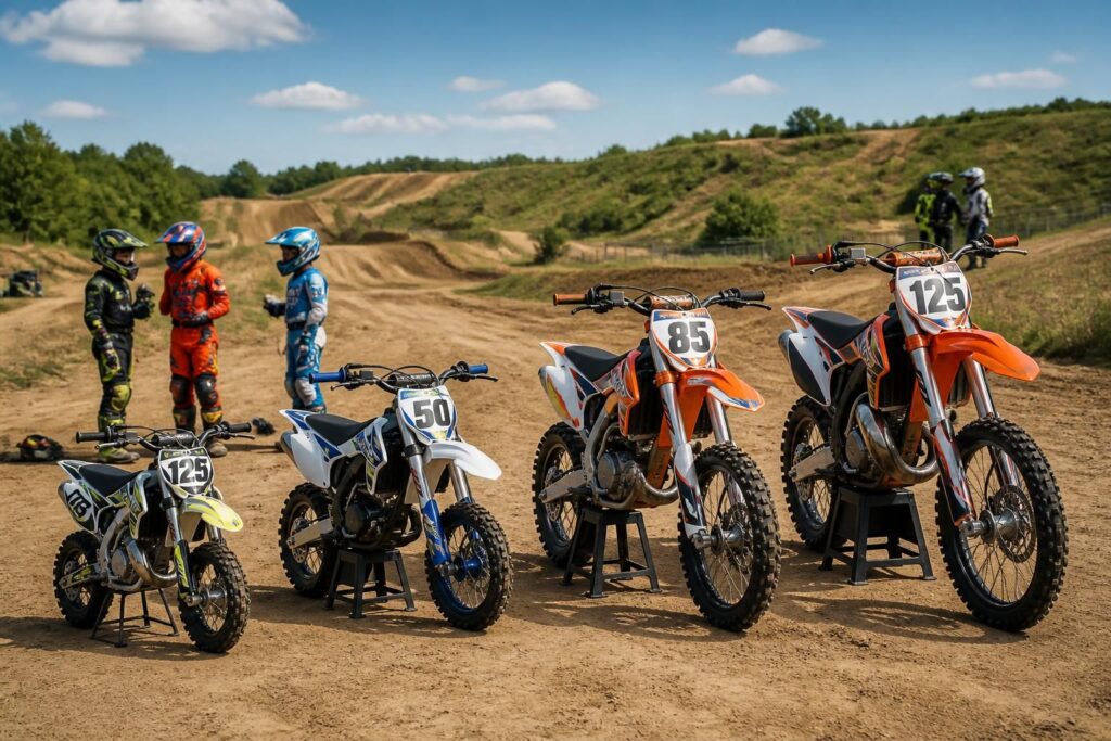 découvrez comment choisir votre première moto de cross parmi les mini-motos, 50, 85 et 125 cc, avec des conseils adaptés pour débutants.