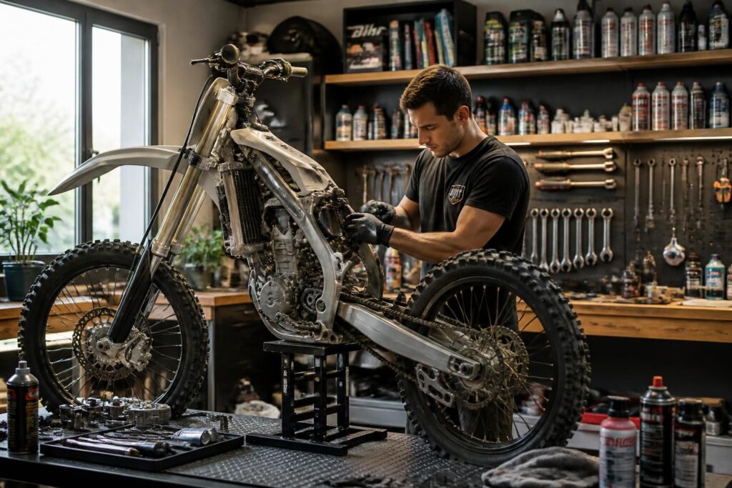 découvrez notre guide complet pour entretenir votre moto de cross vous-même, de a à z, avec des conseils pratiques et astuces pour garder votre machine en parfait état.