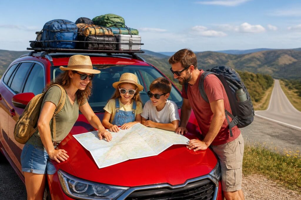 Road trip en voiture : préparer un long trajet en famille