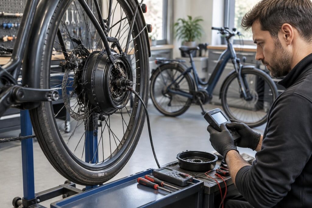 Débrider vélo électrique moteur roue arrière : astuces pour modèles Nakamura et Bafang